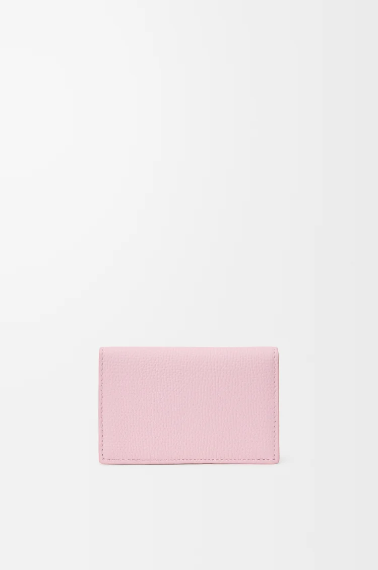 LOEWE 애너그램 비즈니스 카드홀더 - 페블 그레인 카프스킨 블러썸