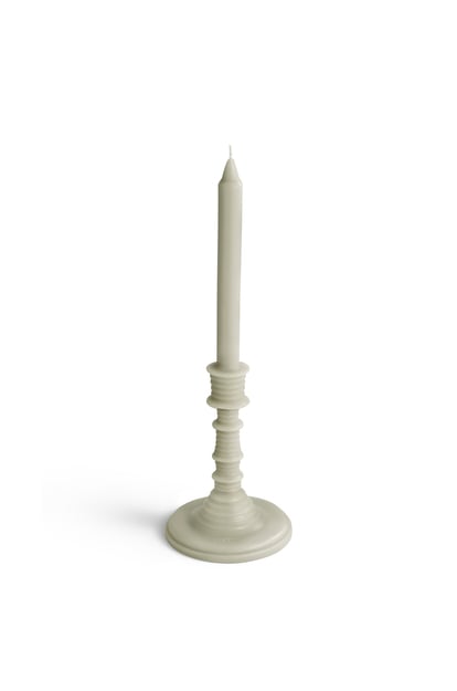 LOEWE Mushroom wax candleholder Light Grey