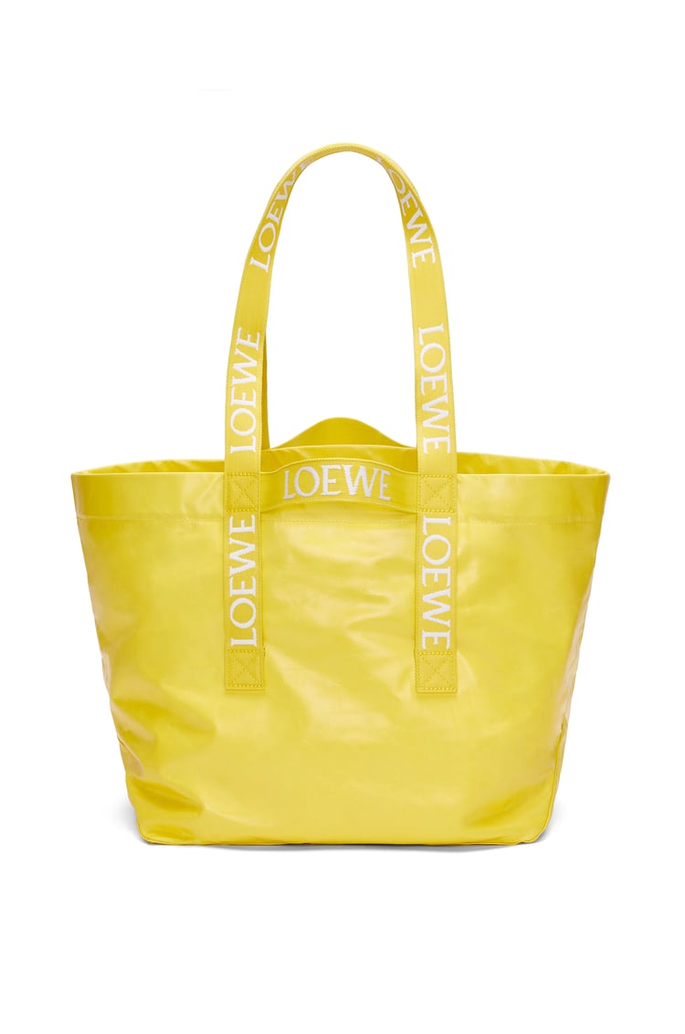 LOEWE Bolso Fold Shopper en piel de ternera Amarillo Limón
