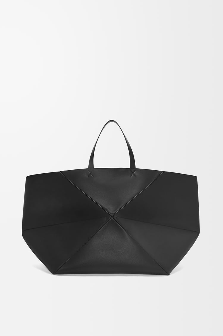 LOEWE パズルフォルドトート XXL（シャイニーカーフ） ブラック