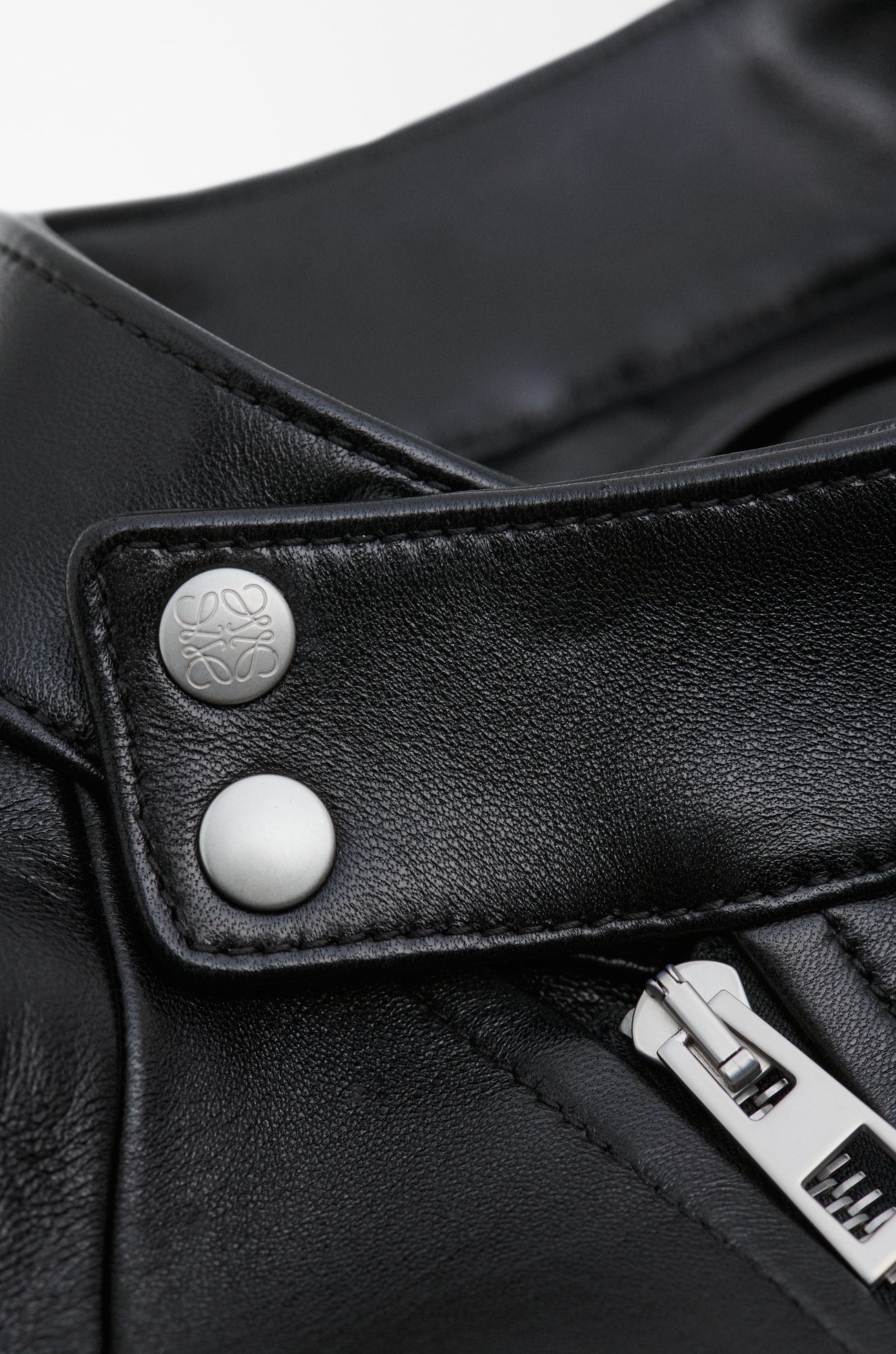 LOEWE Trapeze jacket in nappa lambskin Black plp_rd
