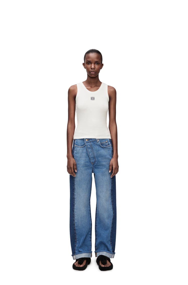 LOEWE Débardeur Anagram en coton Blanc