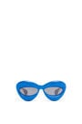 LOEWE 醋酸纖維充氣式貓眼太陽眼鏡 Ink Blue
