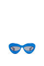 LOEWE Inflated cateye sunglasses in nylon Ink Blue