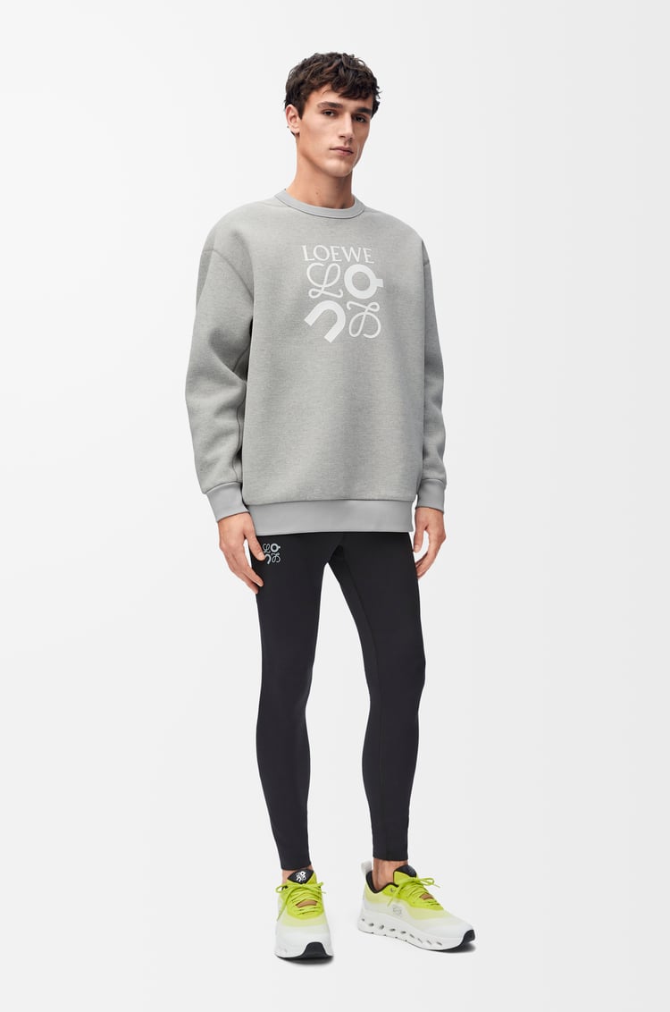 LOEWE Sweatshirt in technical jersey Grey Melange