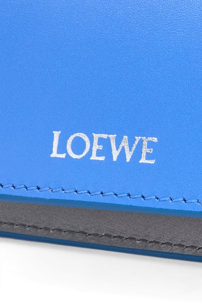 LOEWE Slim bifold cardholder in shiny nappa calfskin Seaside Blue plp_rd