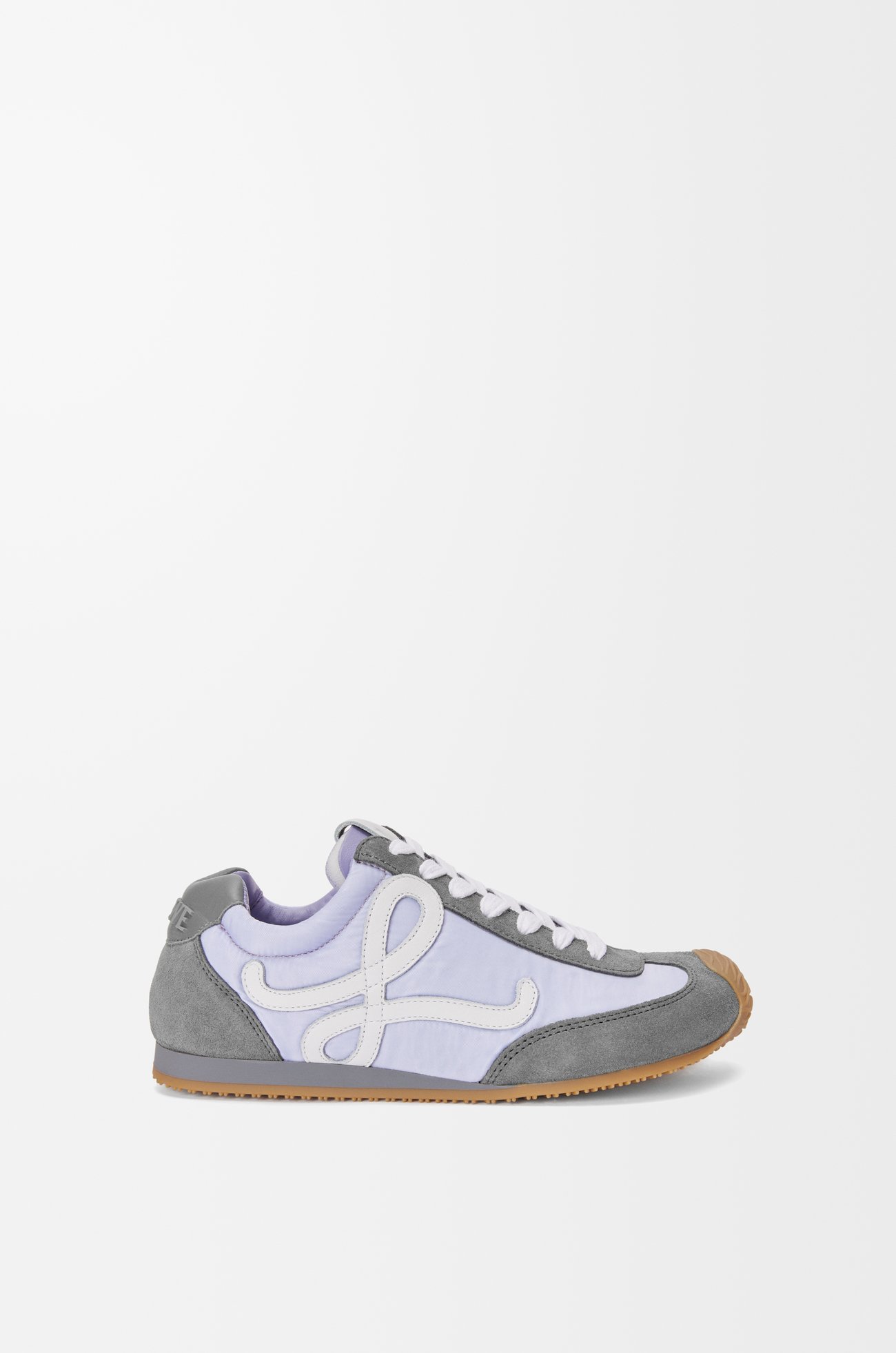 LOEWE Ballet Runner 2.0 in nylon and calfskin Lilac/White/Grey
