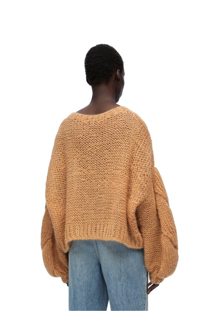 LOEWE Anagram sweater in mohair Light Camel plp_rd