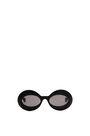 LOEWE Oversized oval sunglasses in acetate Black pdp_rd