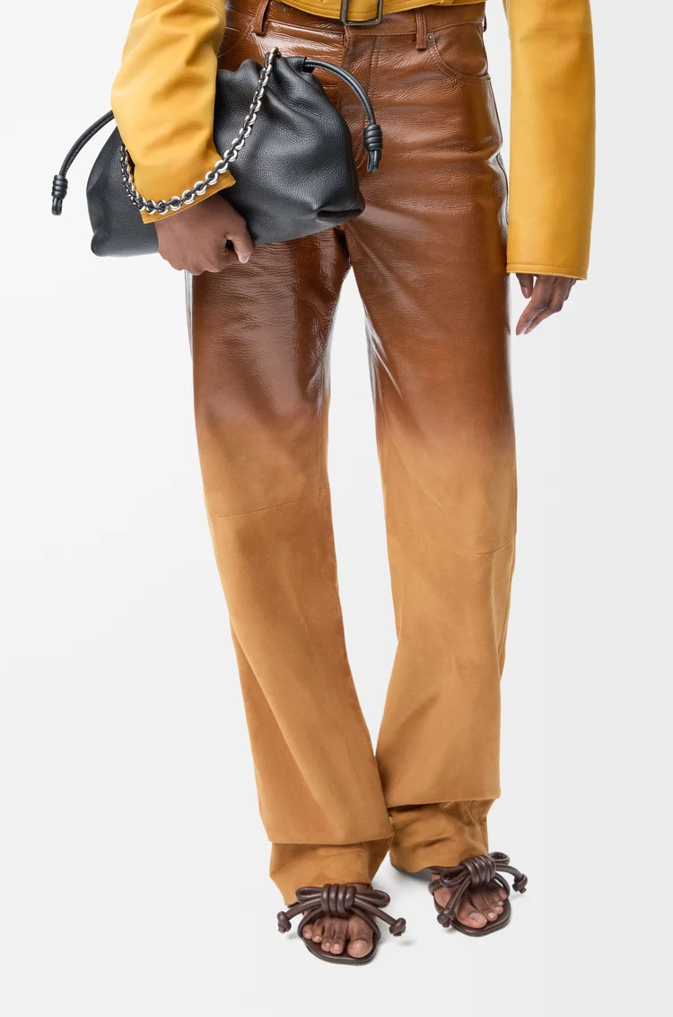 LOEWE Medium Flamenco purse in fine grained calfskin Black