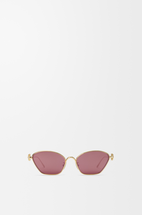LOEWE Anagram Bombé Hexagon sunglasses Burgundy