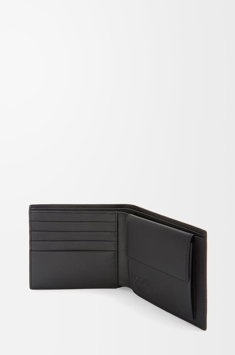 LOEWE Cartera con dos pliegues y monedero en piel de ternera Antracita