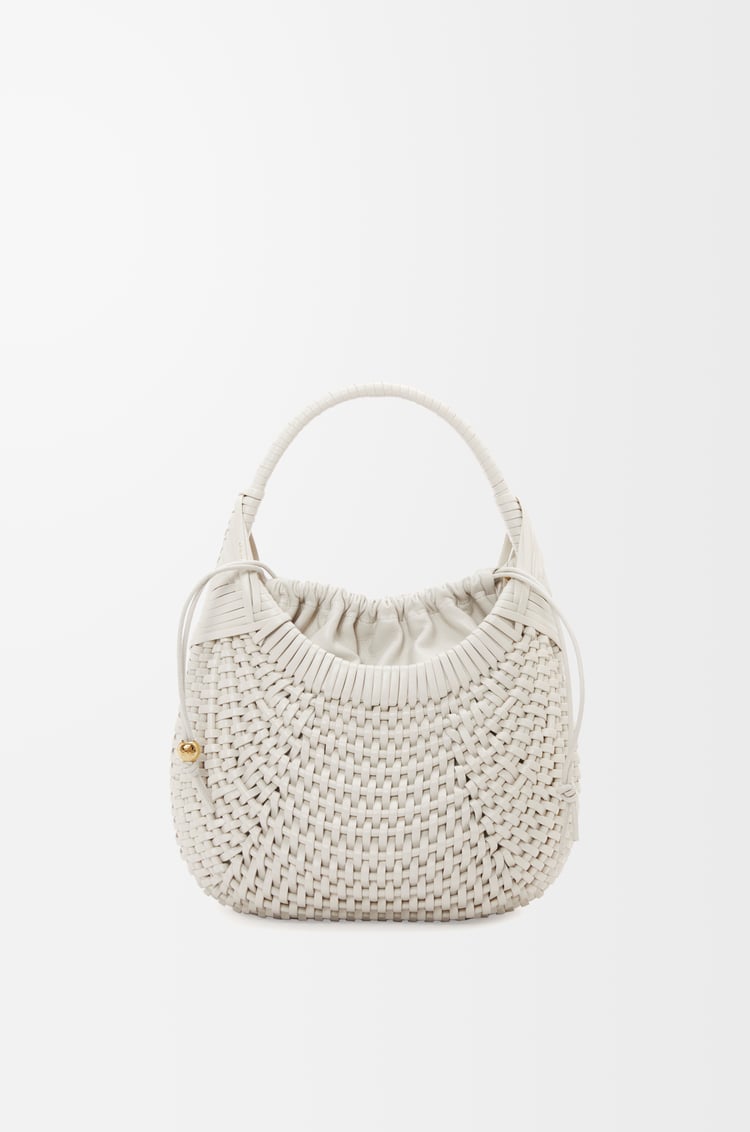 LOEWE Diamond Hobo bag in calfskin Soft White