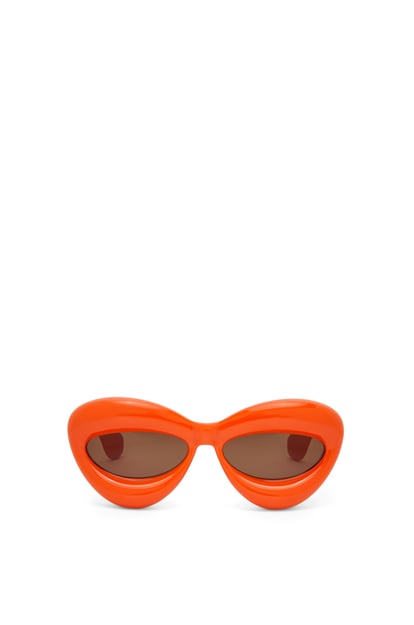 LOEWE Voluminöse Cateye-Sonnenbrille aus Nylon Glänzendes Orange plp_rd