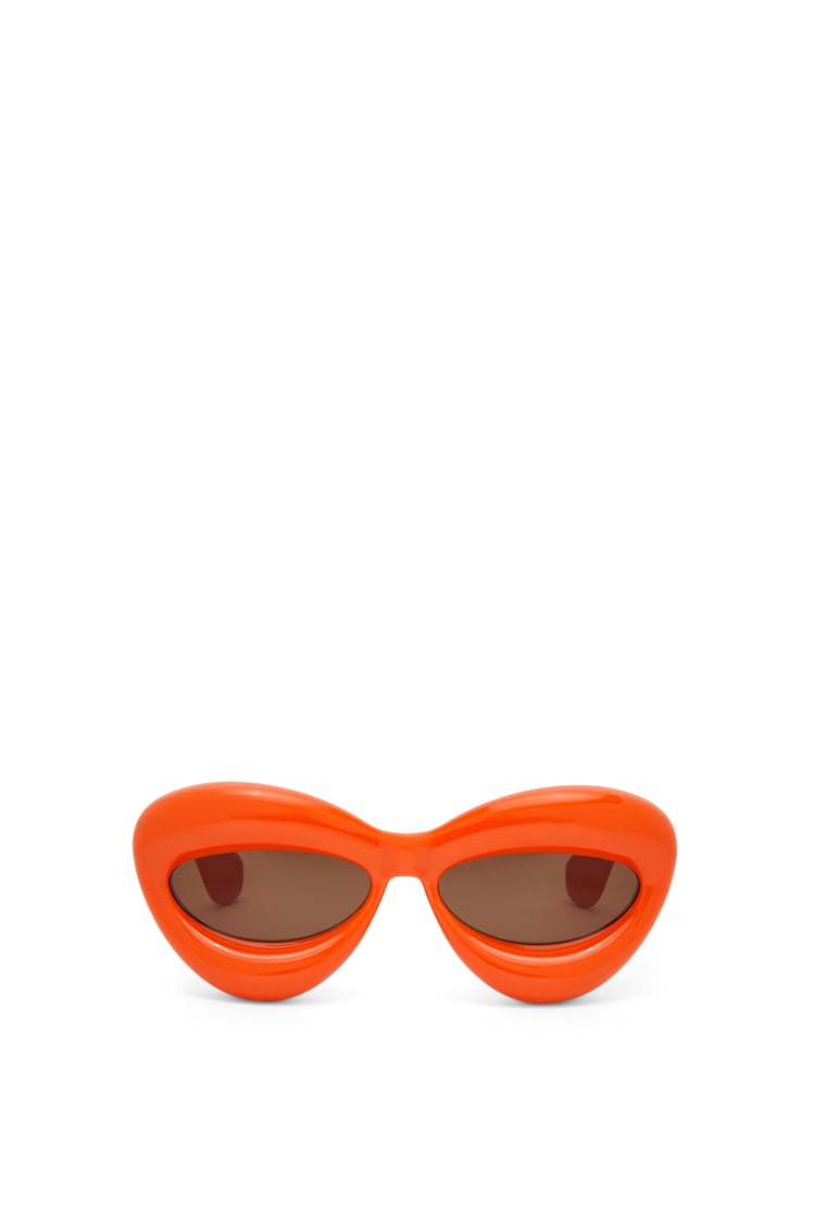LOEWE Inflated cateye sunglasses in nylon 亮橘色