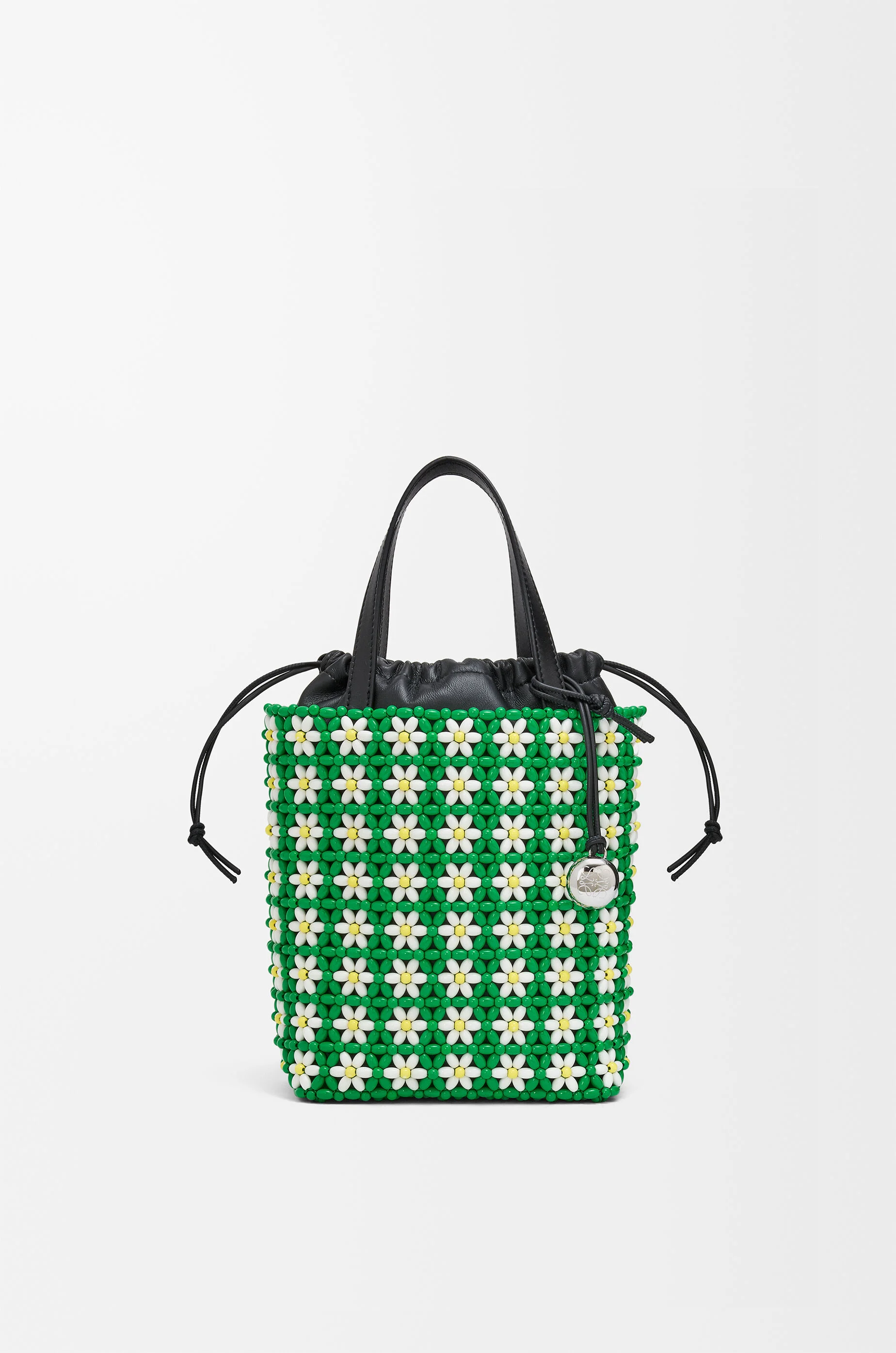 LOEWE トートバッグミニ (ビーズ&ラム) トートバッグ ミニ(ビーズ&ラム) グリーン - LOEWE