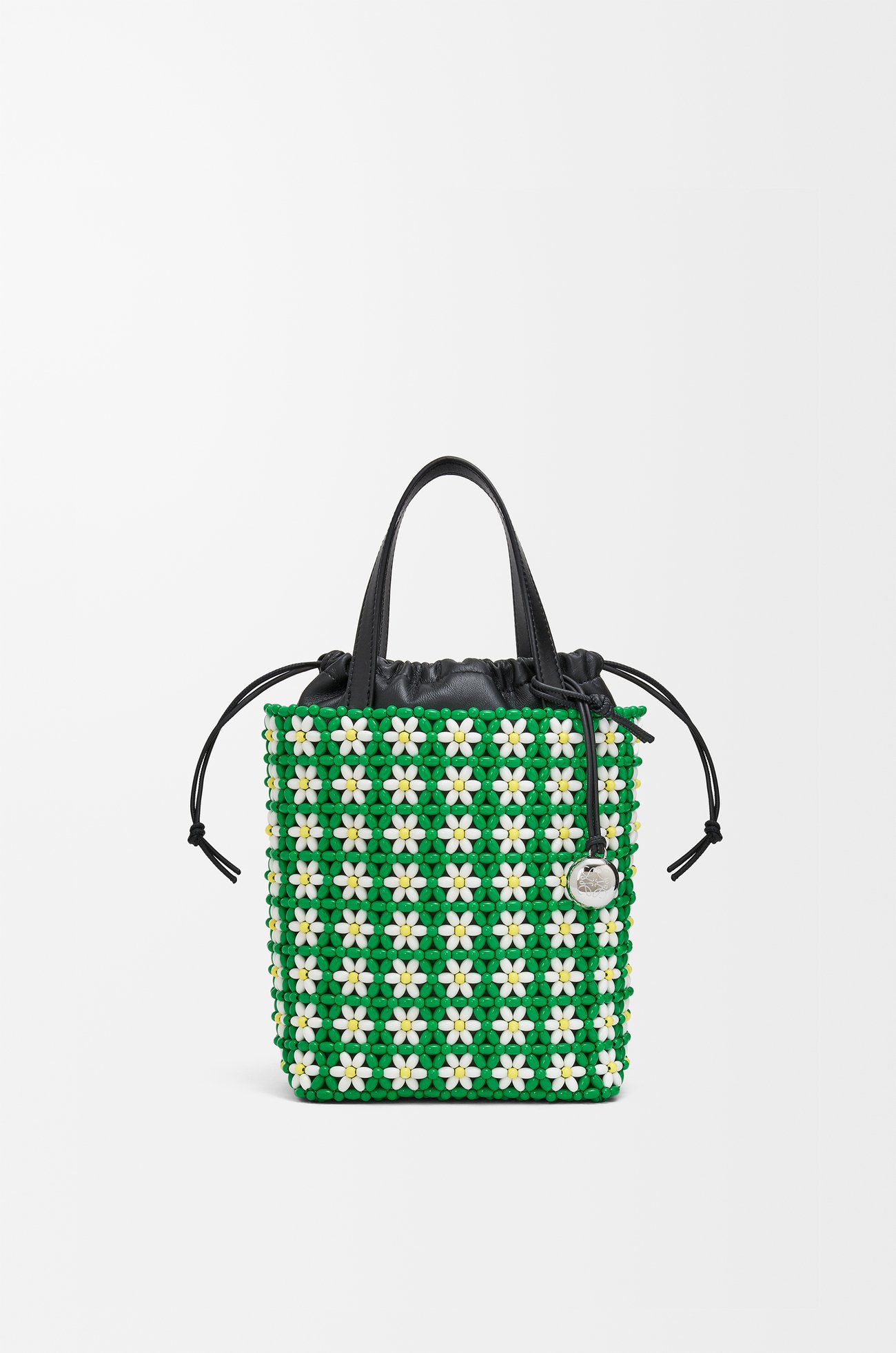 LOEWE トートバッグ ミニ（ビーズ&ラム） トロピカルグリーン/ホワイト
