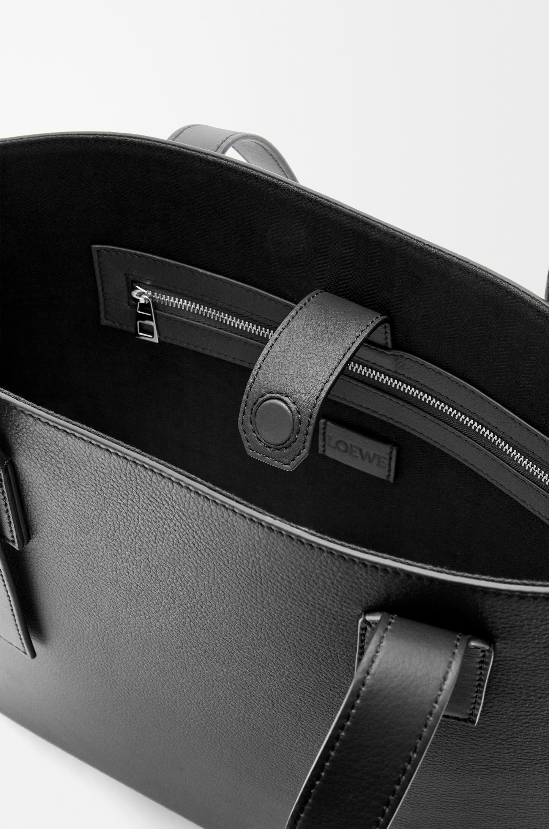 LOEWE J510239X041160 関税送料込 Buckle horizontal tote in classic calfskin Brown - LOEWE