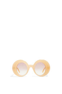 LOEWE Oversized round sunglasses in acetate Light Beige