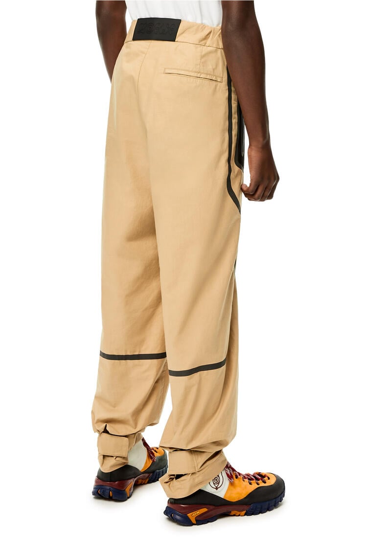 LOEWE Pantalón en algodón ecológico con bolsillo bicolor Castaña/Negro pdp_rd