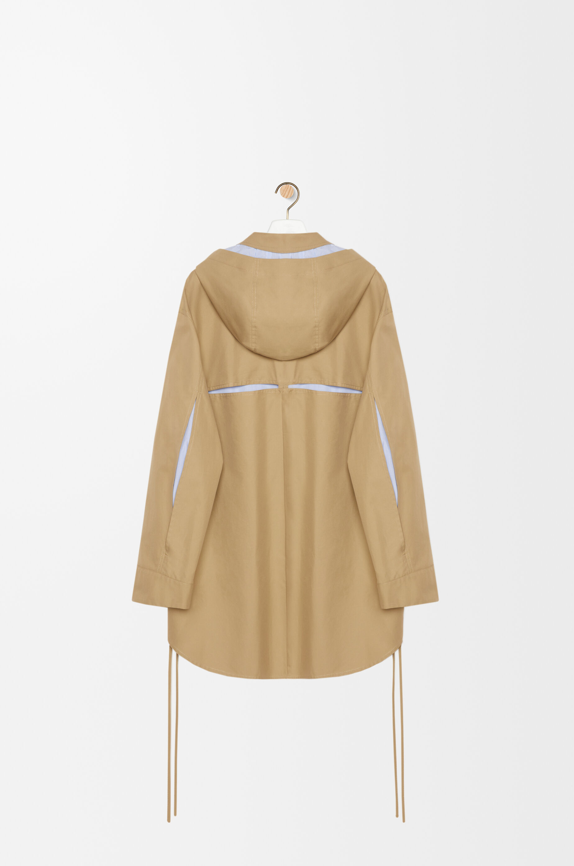 Hooded parka in cotton Beige - LOEWE