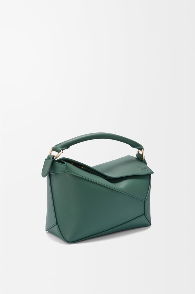 LOEWE Petit sac Puzzle Edge en cuir de veau classique Vetiver