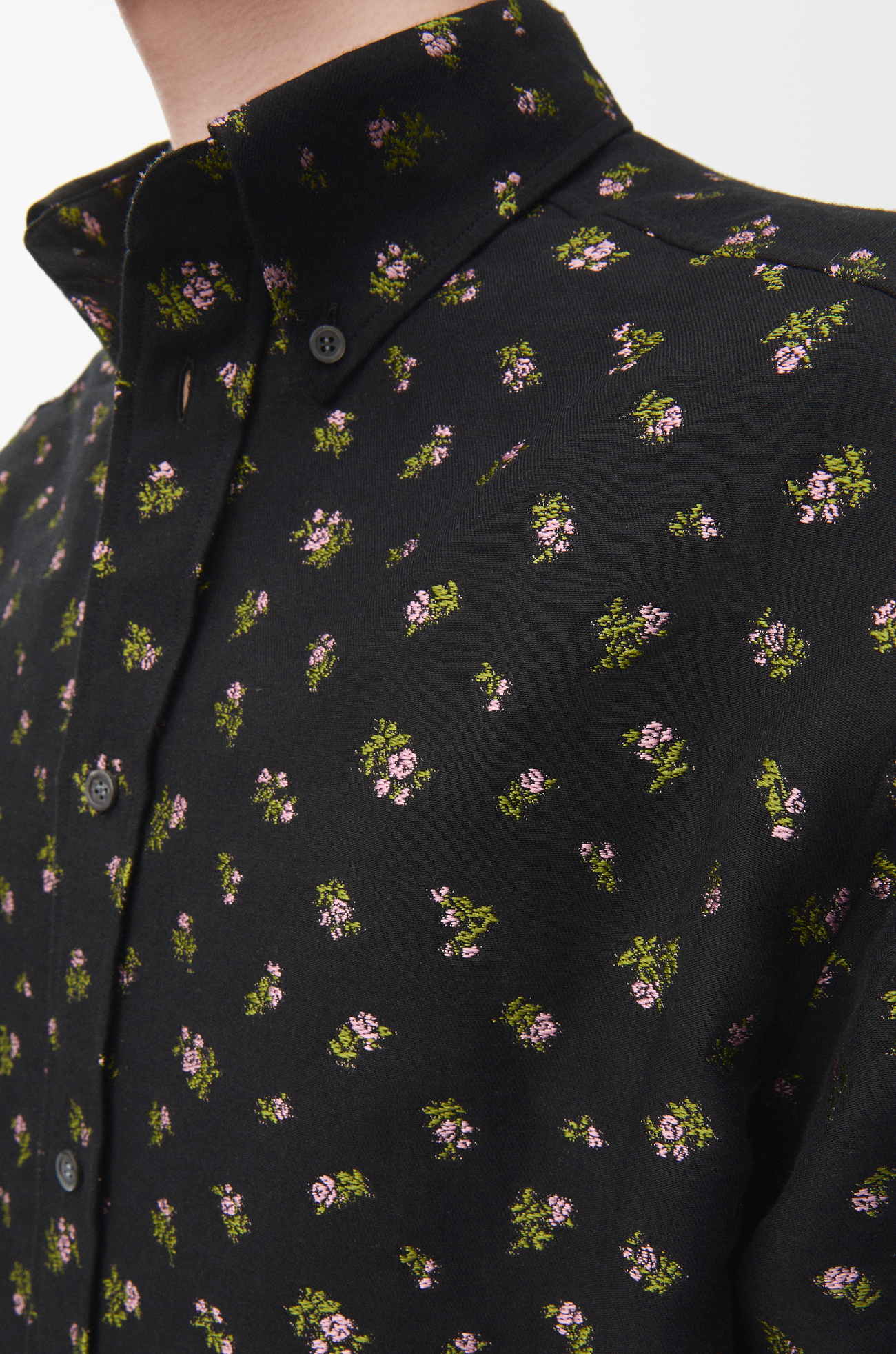LOEWE シャツ（コットンブレンド） Black/Pink/Green