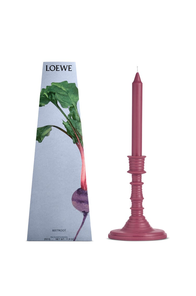 LOEWE Beetroot wax candleholder Magenta