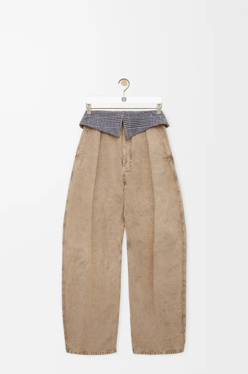 LOEWE Trousers in cotton Beige
