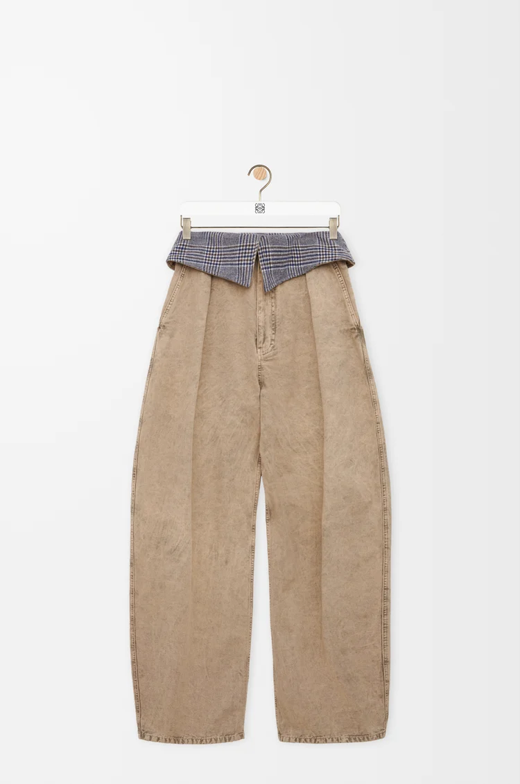 LOEWE Trousers in cotton Beige