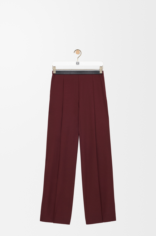 LOEWE Pantalón en lana Burdeos