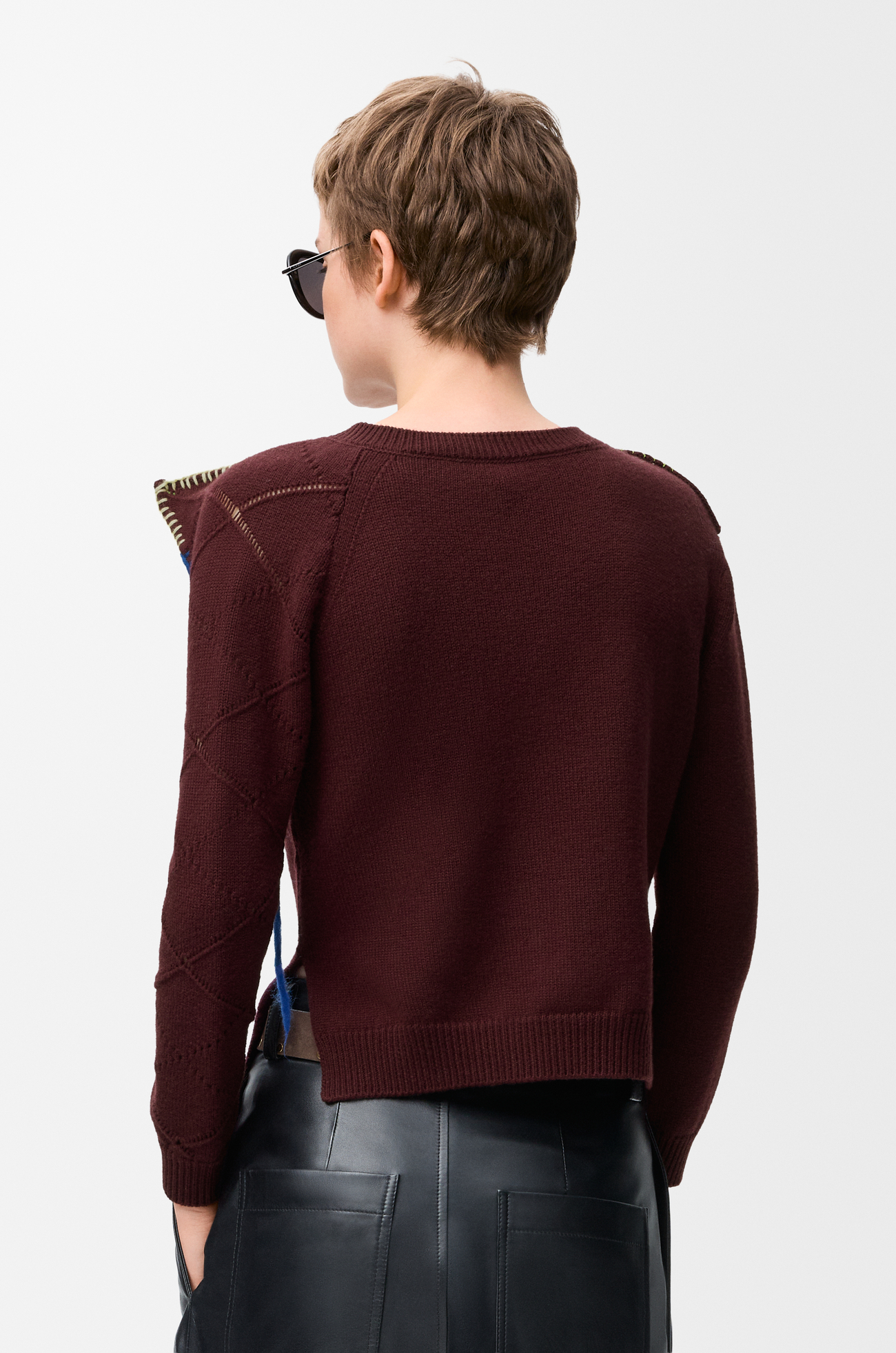 LOEWE Jersey en lana Burdeos