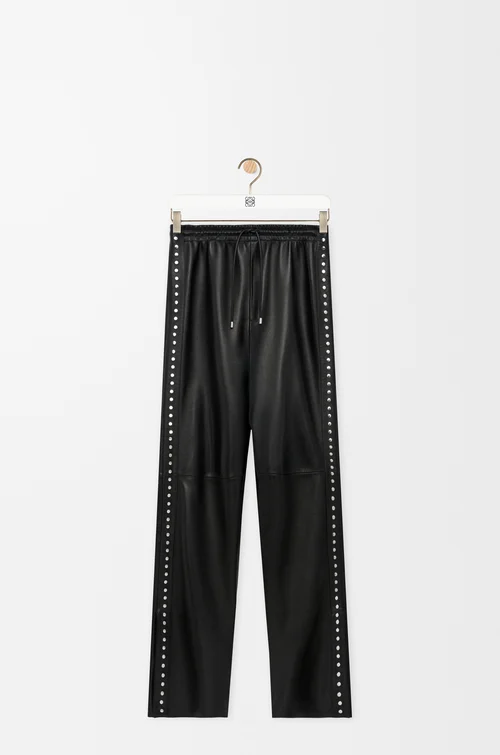 LOEWE Trousers in nappa lambskin Black