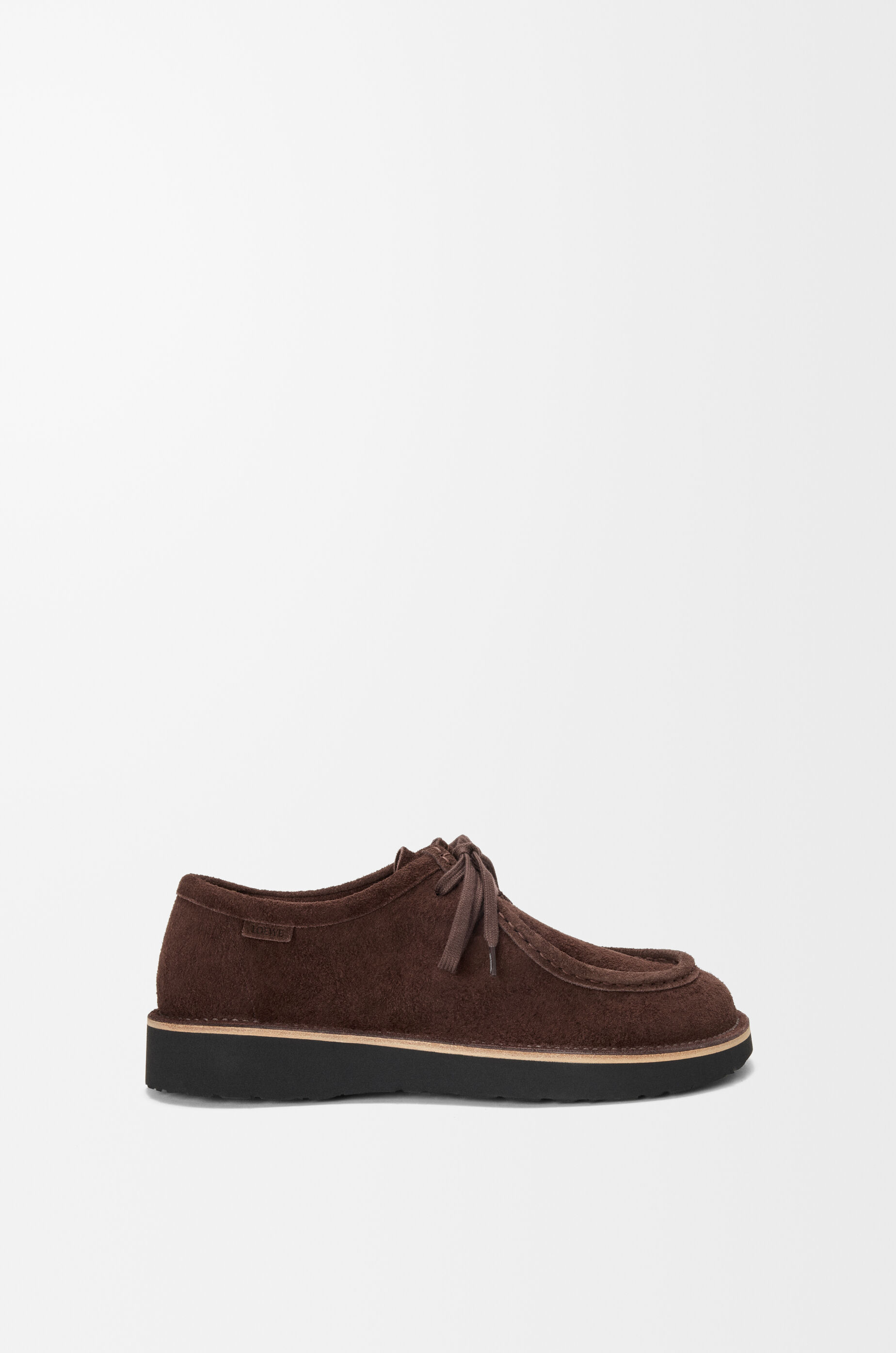 Faro lace-up in suede calfskin Brown - LOEWE