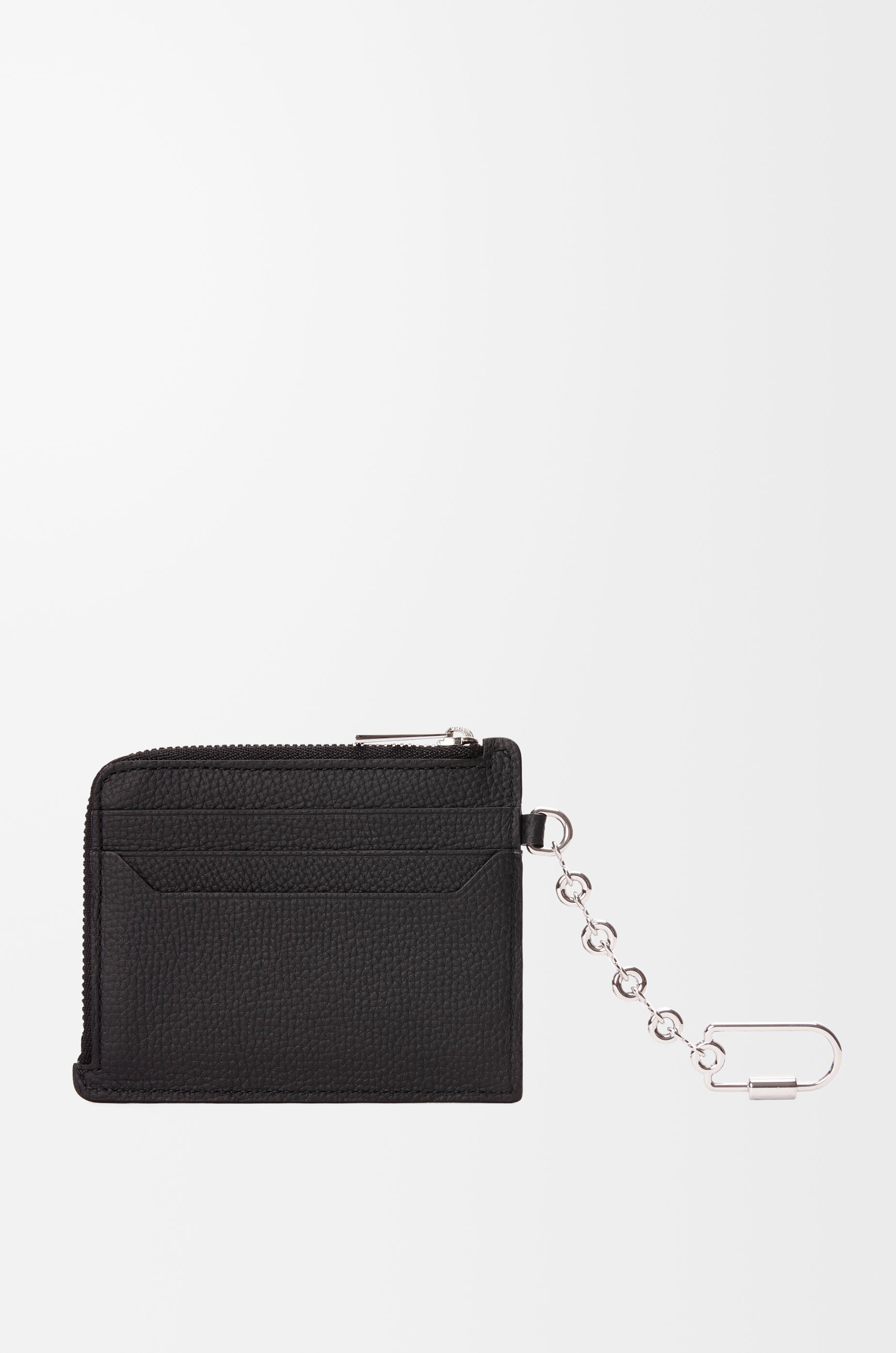 Anagram square coin cardholder in pebble grained calfskin