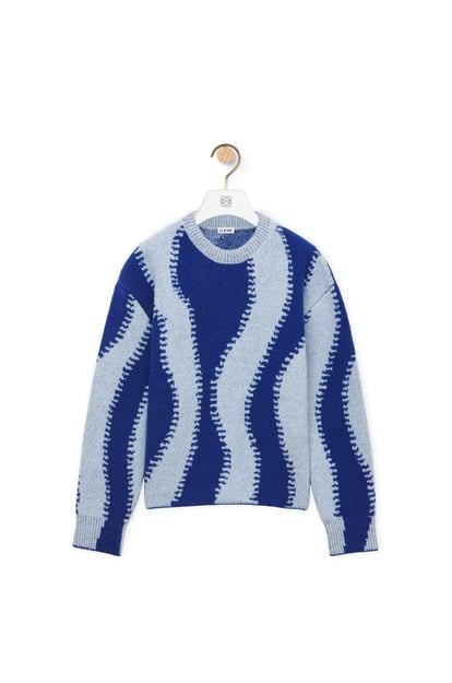 LOEWE Sweater in wool blend Light Blue/Blue