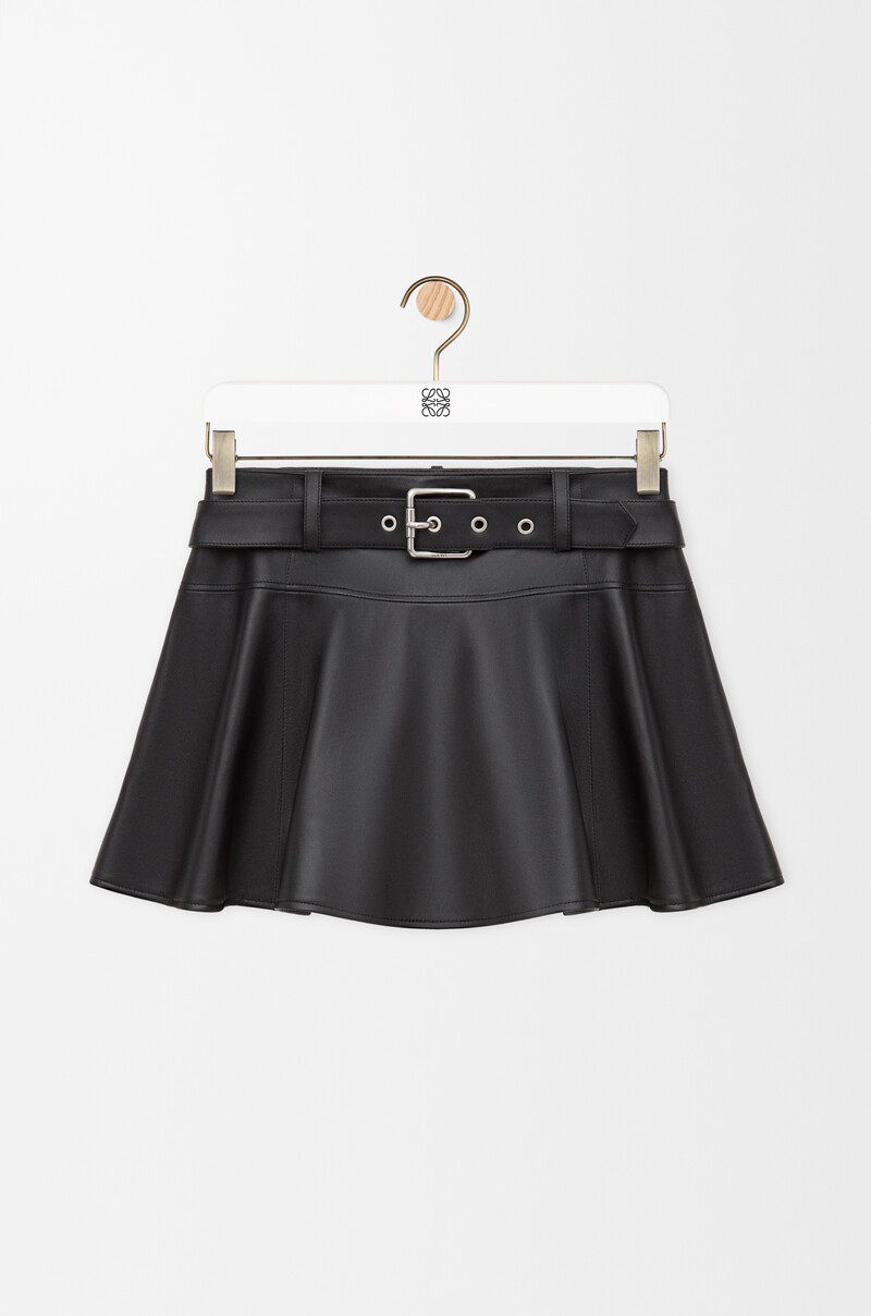 Mini skirt in nappa lambskin by LOEWE
