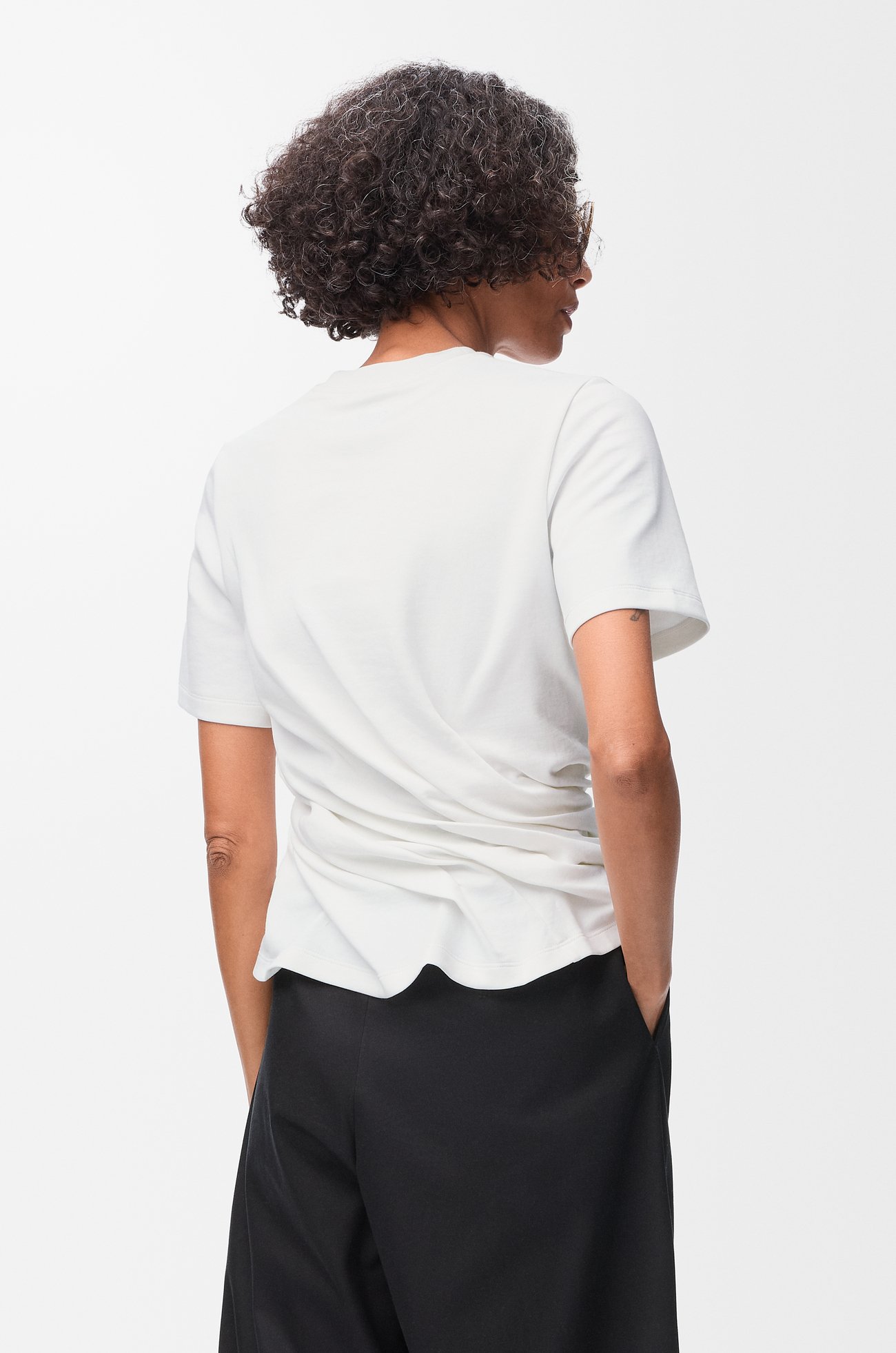 LOEWE Twisted top in cotton blend White