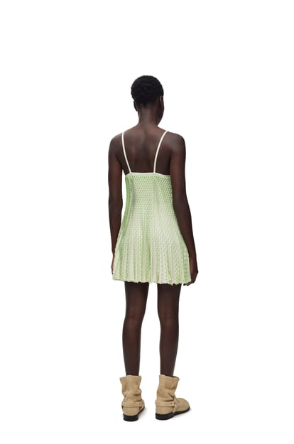 LOEWE ストラッピー ドレス（レーヨン ） ナチュラル/グリーン plp_rd