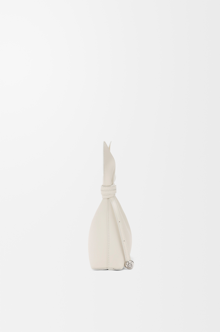 LOEWE Bolso Scarf mini en piel de ternera lisa Blanco Suave
