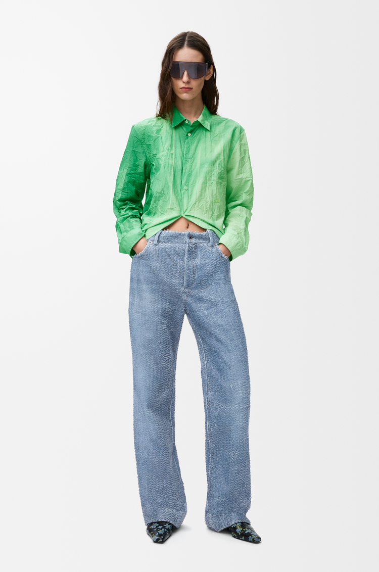 LOEWE 트라우저 - 나파 램스킨 블루