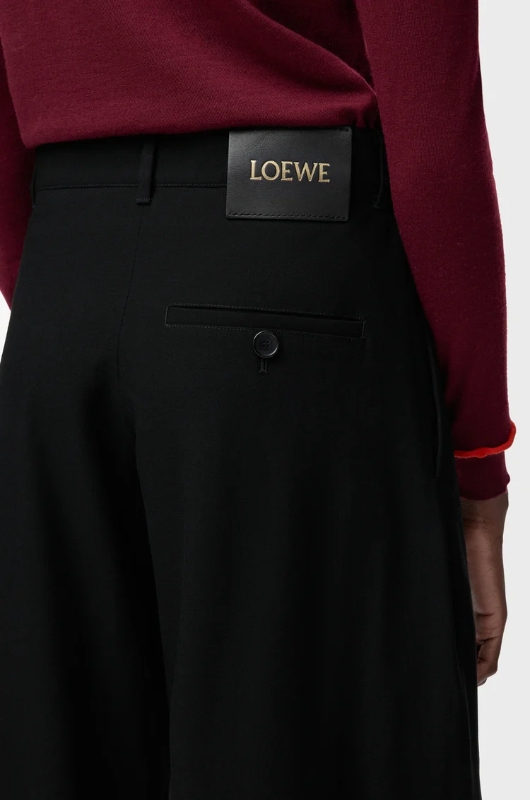 LOEWE ベルテッド トラウザーズ（ウール） ブラック