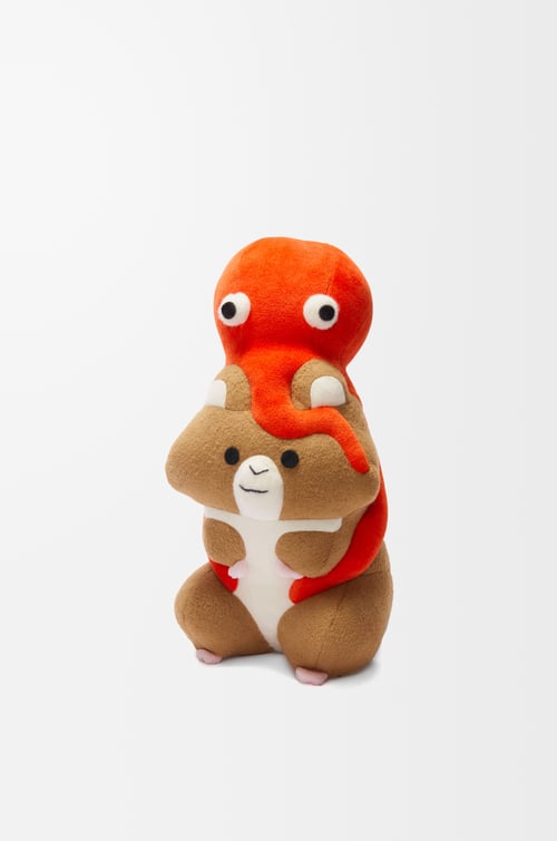 LOEWE Hamster stuffed toy in cotton Maple Orange