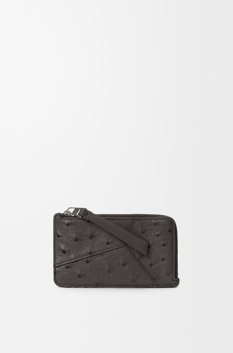 LOEWE パズル コインカードホルダー（オーストリッチ） ダークグレー