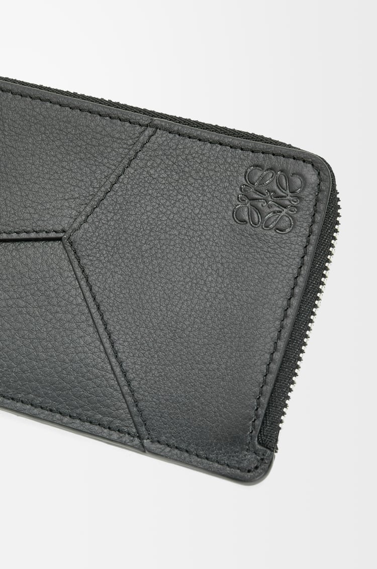 LOEWE Puzzle long coin cardholder in classic calfskin Black