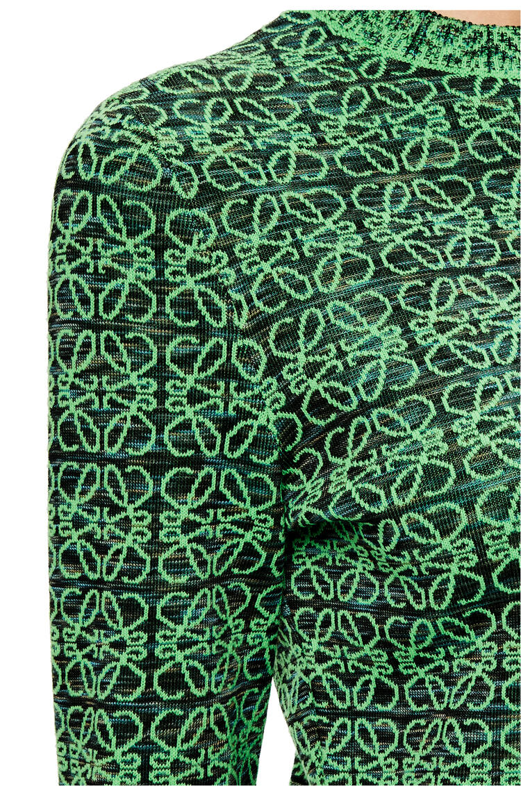 LOEWE Anagram sweater in wool Green/Black pdp_rd