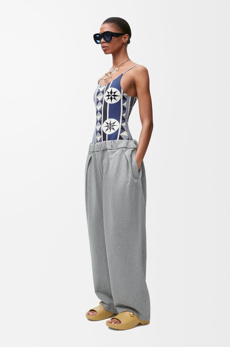 LOEWE Swimsuit in technical jersey Blue/Multicolor