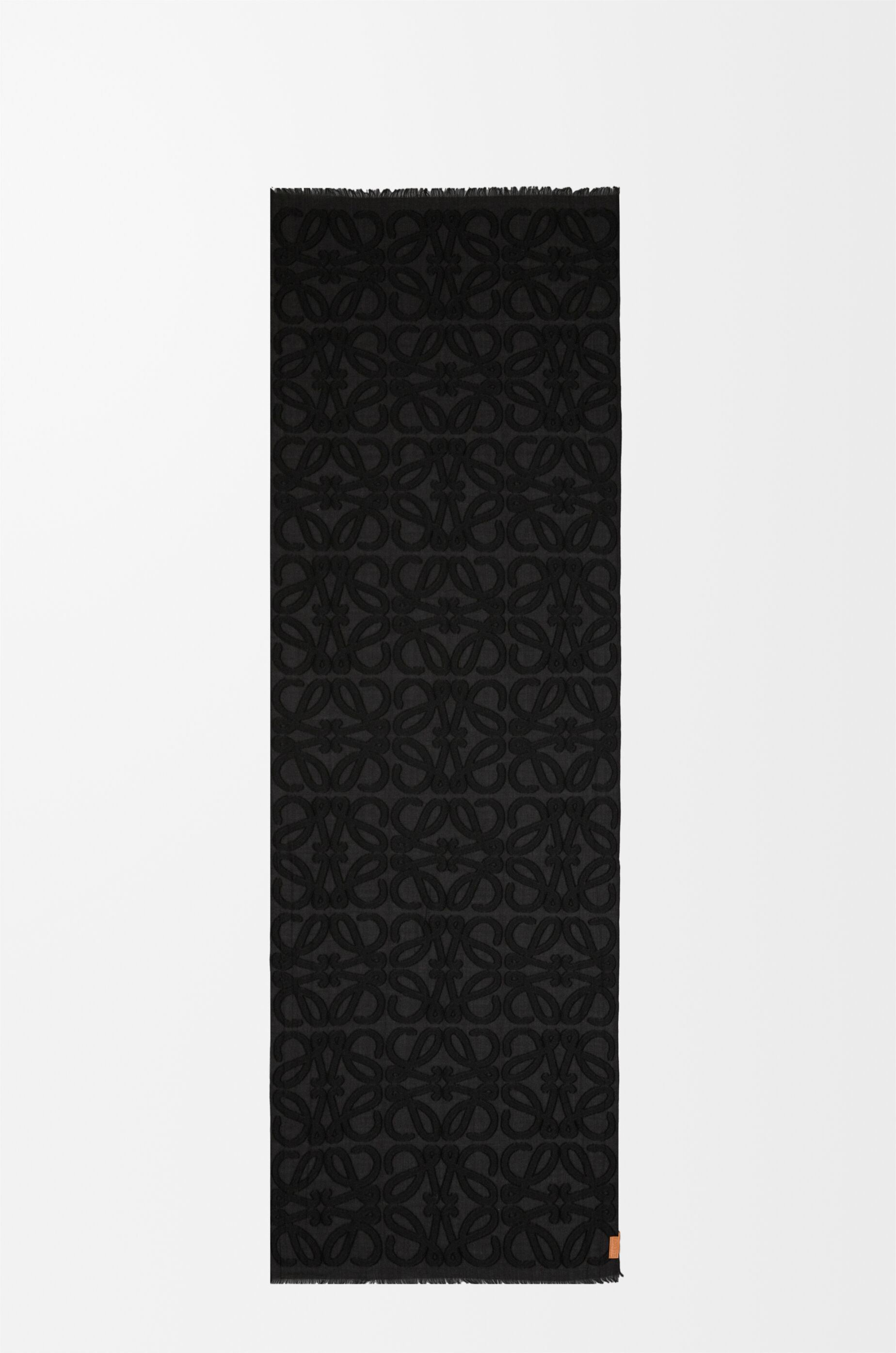Scarf in mohair and wool Black - LOEWE