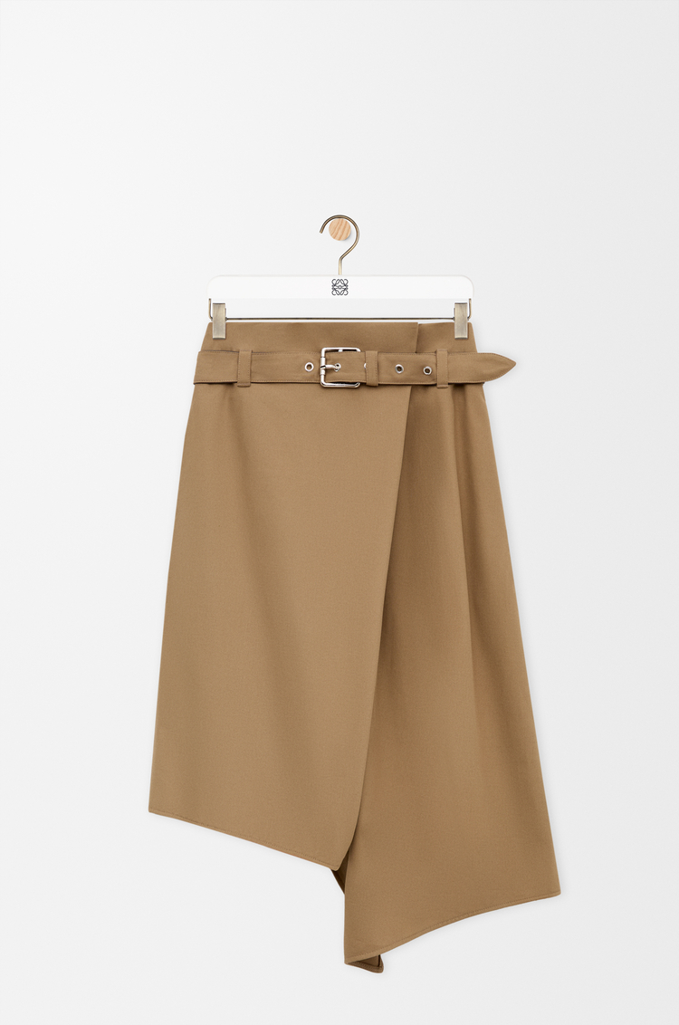 LOEWE Falda en algodón Beige