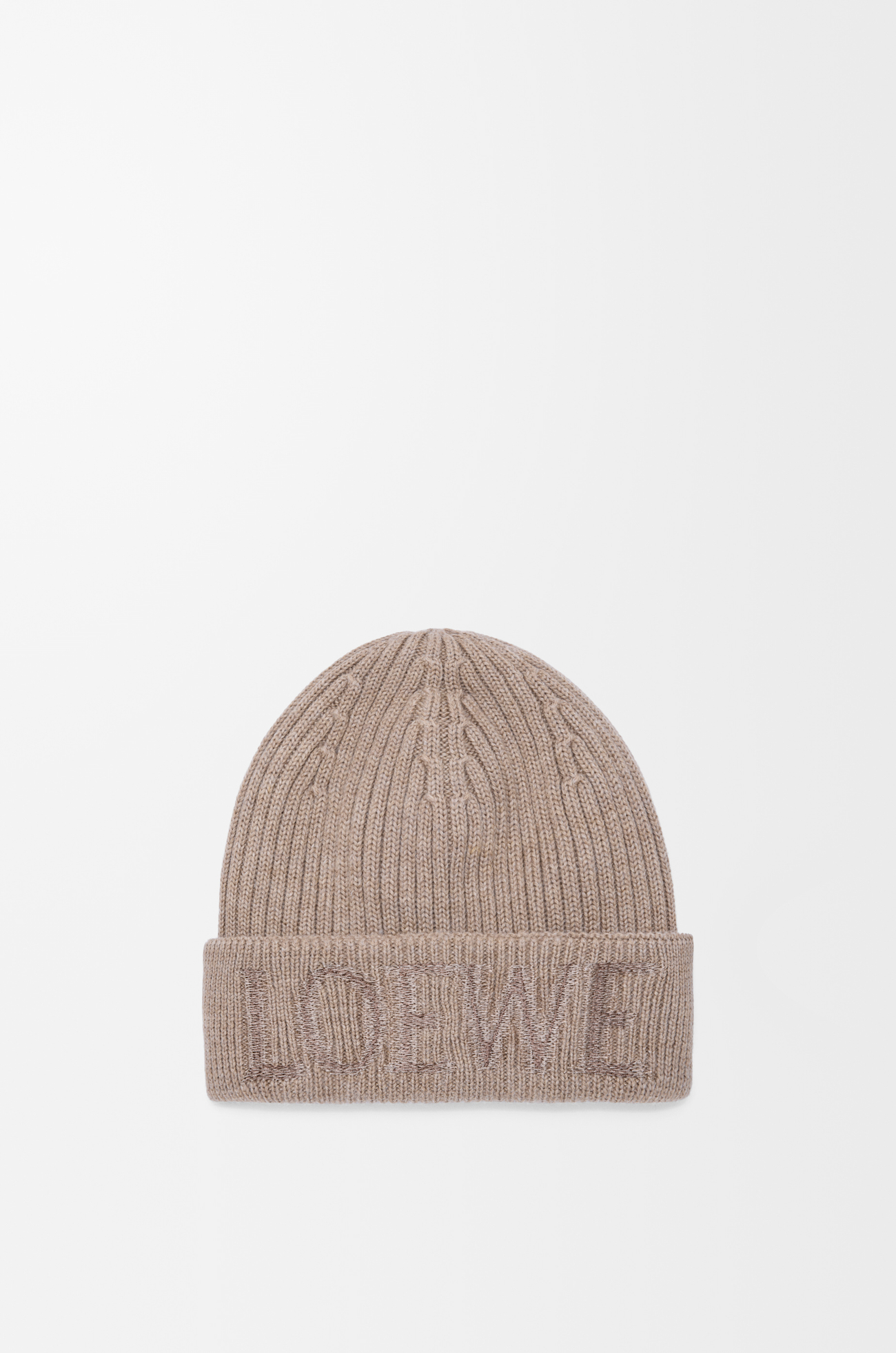 LOEWE LOEWE beanie in wool Dark Beige